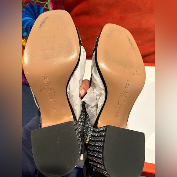 Nomasei, Adora Rhinestone Sandals, Black, size 39.5 /9 - Picture 3 of 7